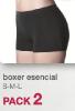 BOXER ESENCIAL Duo (culottes culottes Janira x 2) 1031671  Boxer coton