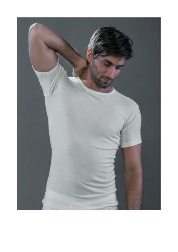 ETERNO tee shirt Moretta manches courtes Laine et Soie Homme (lingerie Moretta) 5988