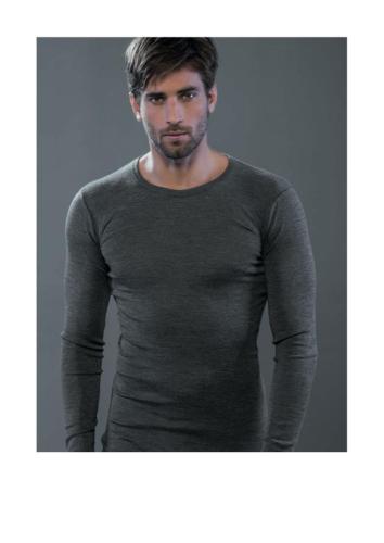 ETERNON Tee Shirt Moretta manches longues Laine et Soie Homme (lingerie Moretta) 5990